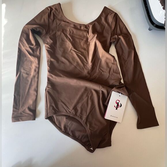 Gymnastics Girls Long Sleeve Leotard Dance Leotards for Dance Unitard L - Picture 5 of 10